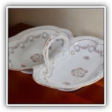 E27. Bavarian porcelain divided porcelain lobster dish. Dimensions: 10" x 12" - $22