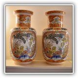N28. Pair of Ardalt urn-shaped vases. 15.5"T. - $100 for the pair