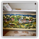 A12. Giragos der Garabedian oil painting on canvas of Rockport, MA. Frame: 66" x 33" Canvas: 60" x 26" - $675