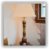 D18. Table lamp with 3 elephants at base. 34"T - $60