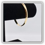 J6. 14K Yellow gold bangle bracelet - $345