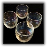 K17. 4 Iridescent tumblers. - $8