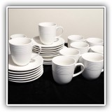K20. Set of Gibson china - 3 small plates, 12 saucers and 11 cups - $26
