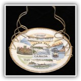 E50. Niagara Falls souvenir plate. 6"W - $6
