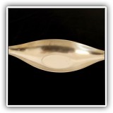 K31. Stainless steel candy dish 4.25" x 12" - $6