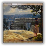 A62. Unframed Angels Window, Grand Canyon oil painting on canvas by Giragos Der Garabedian. Dimensions: 28" x 22" - $95