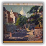 A61. Montmartre unframed oil painting on board by Giragos Der Garabedian. Dimensions: 30" x 24" - $150
