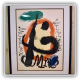 P35. Miro seriolithograph on arches paper un-signed, not numbered.  No framing. - $295.