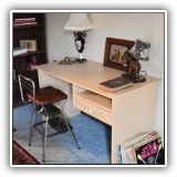 F37. Contemporary laminate desk - $40