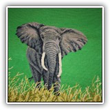 P90. Elephant needlepoint. - $26