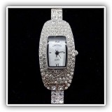 J107. Adrienne faux diamond ladies' limited edition watch - $26