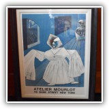 P24. Framed Poster "Sign for a School for Pirates" by Max Ernst for Atelier Mourlot
