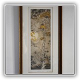 P23. Artist's Proof "Trembling Leaves" by Joan Osborne. Frame: 12.5"x25" - $95