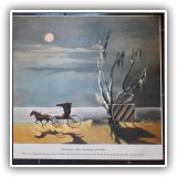 P28. Unframed "Mississippi Moon" print by Georges Schreiber. Dimensions: 21"x19.5" - $95