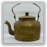 B12. Brass teapot - $20