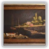 A75. "Centerville Cape Cod" Framed painting by Giragos Der Garabedian. - $350