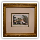 A36. Framed Wellesley Country Club 11"w x 11"h - $28