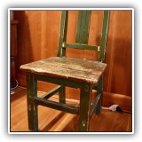 F29. Green painted child's chair