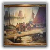 A07. Oil painting on canvas by Charles Gruppe - 31.25"h x 39.5"w - $9,000