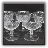 G06. 10 Pieces of crystal glass stemware - $36 for the set
