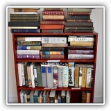 F14. Red bookcase (and books!)