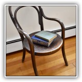 F09. Thone Furniture child-sized bentwood chair with pressed wood seat design. 25"h - $95