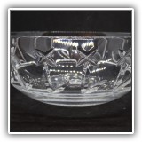G16. Tiffany & Co. crystal bowl. 4"h x 10.5"w - $48