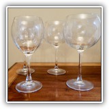 G12. 4 Crystal wine glasses - $8