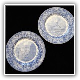 P26. Pair of Wedgwood Boston plates. 10.5"w - $45 for the pair