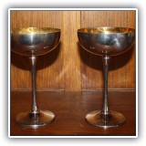 S03. Pair of silverplate chalices