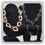 J26. Costume jewelry necklaces