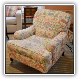 F13. Upholstered chair. 34.5"h x 39"d x 32"w