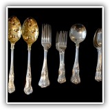 S08. 16-Piece Gorham silverplate flatware set.  Includes 3 soup spoons, 4 teaspoons, 4 salad forks and 5 dinner forks. - $64