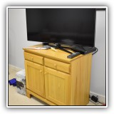 F36. Pine TV cabinet. 29"h x 30"w x 18.5"d
