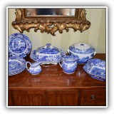 P16. Spode Blue Italian porcelain. Pieces priced individually.