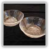 G07. Two glass bowls. - $4