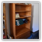 F48. Moosehead Furniture bookcase with drawer. 58"h x 32"w x 13"d - $165