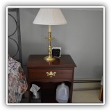 F59. Hitchcock nightstand with drawer and open shelf. 26"h x 22"w x 15"d - $130