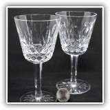 G08. Pair of Waterford Crystal goblets. - $40