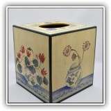 P36. Portmeirion painted tissue box. - $20