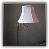 D07. Brass floor lamp 58"h - $95