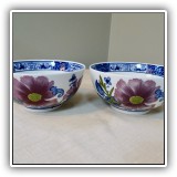 P50. Pair of Jardin Bleu bowls 6.75"w - $24 for the pair