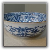 P51. Andrea by Sadek blue and white bowl. 7"w - $12