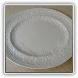 P59. White Franciscan platter. 12"x 10" - $12