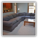 F23. Norwalk Furniture four-piece sectional sofa. 32"h x 126.5"w x 106"d - $350