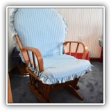 F36. Glider rocking chair. 39.5"h x 24"w x 29"d - $75
