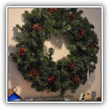 D89. Christmas wreath. - $12