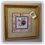 A15. Framed apple print by Tracy Porter. - $60