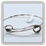 J25. Adjustable silver bracelet. - $10