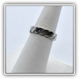 J44. Silver ring. Size 6.75/ - $12